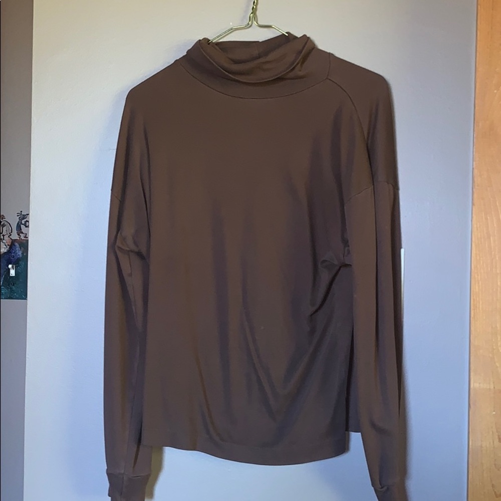 Brown turtleneck